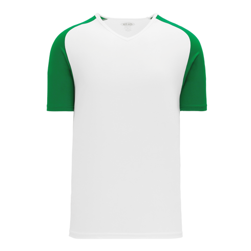 Athletic Knit V-Neck Baseball Jersey with Contrasting Shoulders (BA1375)